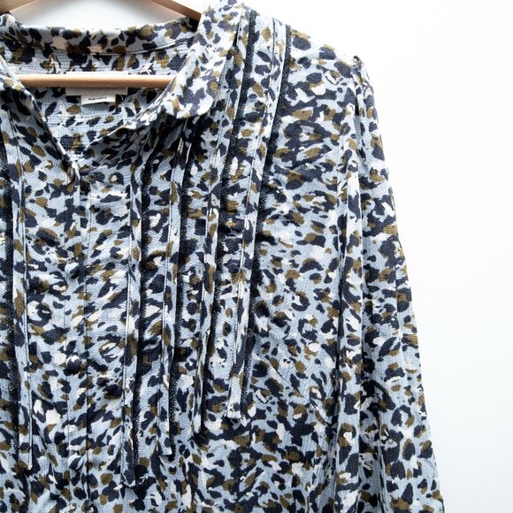 Zadig & Voltaire Leopard Knee Length Dress Raspail Leo Crinkle Dress - Picture 5 of 10